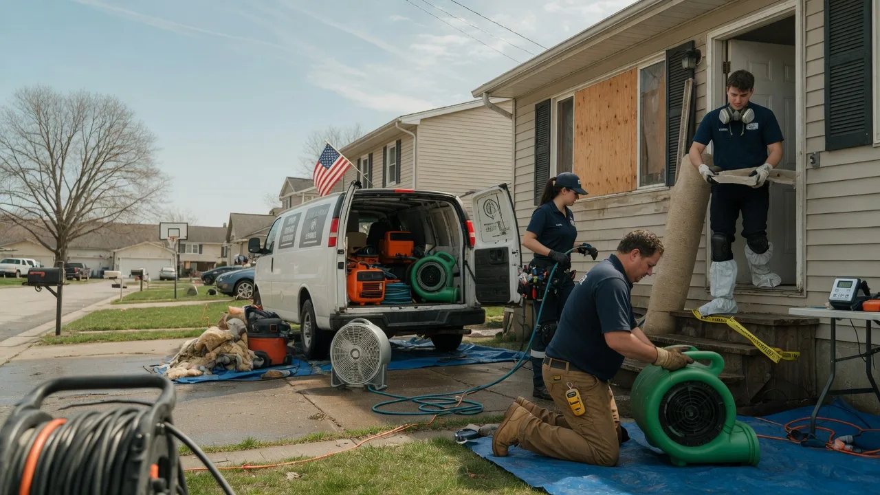 Water Damage Restoration in St John, KS near me